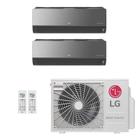 Ar-Condicionado Multi Split Inverter LG 21.000 (1x Evap HW Artcool 12.000 + 1x Evap HW Artcool 18.000) Quente/Frio 220V