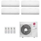 Ar-Condicionado Multi Split Inverter LG 30.000 (1x Evap HW 9.000 + 2x Evap HW 12.000 + 1x Evap HW 18.000) Quente/Frio 220V