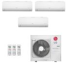 Ar-Condicionado Multi Split Inverter LG 30.000 (2x Evap HW 9.000 + 1x Evap HW 12.000) Quente/Frio 220V