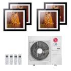 Ar-Condicionado Multi Split Inverter LG 30.000 (2x Evaporadora Artcool Gallery 9.000 + 2x Evap Artcool Gallery 12.000) Quente/Frio 220V