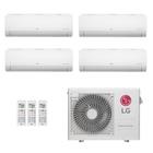 Ar-Condicionado Multi Split Inverter LG 30.000 (3x Evap HW 9.000 + 1x Evap HW 18.000) Quente/Frio 220V