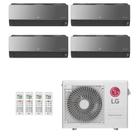 Ar-Condicionado Multi Split Inverter LG 30.000 (3x Evap HW Artcool 9.000 + 1x Evap HW Artcool 12.000) Quente/Frio 220V
