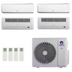 Ar-Condicionado Multi Split Inverter R-32 Gree 48.000 (2x Evap HW 12.000 + 2x Evap Cassete 1 Via 22.000) Quente/Frio 220V