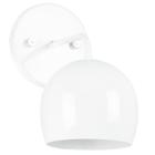 Arandela Aluminio Bola Branco 23x25cm - MARRYLUZ