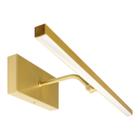 Arandela Articulável Quadro Perfil Led 6W 3000K Dourado - Iluminar Ambiente