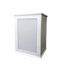 Arandela Bolt 3 Faces Branco Aço/Termoplastico 17X12,5CM