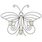 Arandela Borboleta 50 Cm Decorativo Parede Porta Vela Branca - Velitas (r)