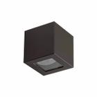 Arandela Box Cubo 1 Facho Externa Marrom P/ Mr11 Starlumen St2778