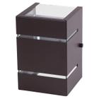 Arandela Catarina 10Cm 2 Fachos Frisos Exterior Marrom - House