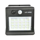 Arandela Com 26 Leds C/ Sensor de Movimentos Recarga Solar - Luatek