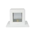 Arandela cubo 2 focos 8x8x9 bl 08/2 br - bl