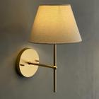 Arandela De Parede Clássica Interna Alumínio Com Cúpula Ref 19 Iluminação de Casa, sala, Corredor, lavabo, Quarto e cabeceira cama