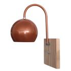 Arandela De Parede Colonial Vintage Bolinha Estilo J Canopla Pinus - Soquete E-27 ABF Luminárias