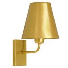 Arandela De Parede Luminária Cúpula Metal Cabeceira Dourado - Single Light