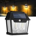 Arandela de Parede Solar Externa, Luz LED Recarregável, Ideal para Iluminação de Jardins, Varandas e Fachadas, Energia Sustentável