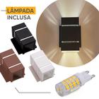 Arandela Interno Externo Aluminio +lampada Led 5w 1512