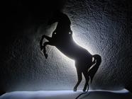 Arandela Luz Noturna Silhueta Cavalo Selvagem Horse Animal