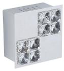 Arandela Plafon Atlanta Cristal Cromada Para Led - Dlight