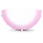 Arandela Pop 30cm 1 Lampada E-27 Max 60w Vidro Rosa