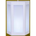 Arandela trapezio 1 lampada e-27 branco ideal 291br