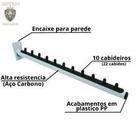 Arara de parede para cabide - KIT 10 peças inclinado