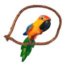 Arara Papagaio Verde Madeira Artesanato Varanda Janelas Pequeno