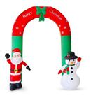 Arco Inflável Papai Noel Boneco Enfeite Decoração 2,40m 127v - Rio Master