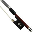 Arco Misto Carbono/Madeira Flor De Lis Violino 4/4 Ebony 64g - Orquezz