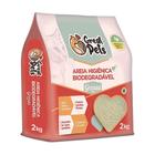 Areia Higiênica de Mandioca Great Pets Biodegradável Grossa para Gatos 2 Kg