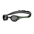 arena Cobra Ultra Swipe Racing Swim Goggles para homens e mulheres, Lente não-espelho, Anti-Fog, Proteção UV, Smoke / Army / Preto