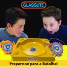 Arena D Combate Batalha Glasslite Para Pião Bayblade Amarelo