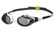 arena Spider Jr Youth Swim Goggles, Preto / Branco / Claro, Não-Espelho