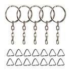 Argola 23mm Prata Com Corrente Para Chaveiro Com Triângulo 8mm - 3000 Peças