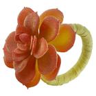 Argola de Guardanapo Flor Vermelha com 4 Peças Bon Gourmet