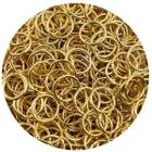 Argola Elo Metal Dourado 10mm 100pçs 20g Chaveiro - Macall