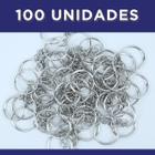 Argola Para Chaveiro Com Corrente 24mm - 100 Unidades Nybc