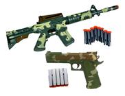 Arminha Nerf Rifle Pistola Espingarda Camuflada Metralhadora