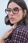 Armação de Grau Versalhes Tartaruga com Detalhe Laranja - Bonjour - ÓR Eyewear - GRAU