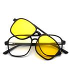 Armação de Óculos + 1 Lente Clip On Solar Noturna UV400 2333