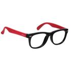 Armação Óculos De Grau Infantil Flexível Preto e Vermelho 4 a 9 anos