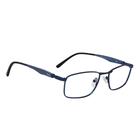 Armação Óculos De Grau Masculino Retangular Mola 360º Azul Tremix 7530