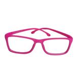 Armação Óculos Grau Flexível Infantil Silicone 306 Pink 30