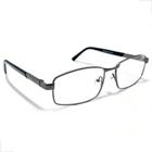 Armação Óculos Para Grau Masculino Metal Ferro Grande Resistente Lentes Sem Grau + UV400