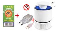 Armadilha Mata Mosquito Pernilongo Abajour Led Violeta Usb