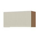 Armaério Aéreo Geladeira 1 Porta Basculante Nesher Simone Mendes 80cm MDF Carvalho/Greige