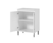 Armarinho Balcao Multiuso Cozinha Lavanderia 2 Portas 2 Prateleiras Cores - EJ