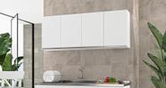 Armário Aéreo 4 Portas Nathan 160cm Branco