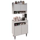 Armário Aéreo Ceci e Balcão Aparador Buffet Lice M24 Branco - Mpozenato