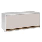 Armario Aereo Cozinha 1 Porta Basculante 100% MDF 80 cm Vitória Branco/Off White - MÓVEIS RIMO