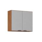 Armário Aéreo Cozinha Modulado Firenze 2 Portas 80cm Amendola/Nude Prime TX - Demóbile